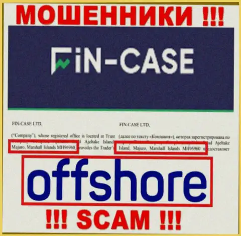 Marshall Islands - оффшорное место регистрации обманщиков Fin-Case Com, предложенное на их web-портале