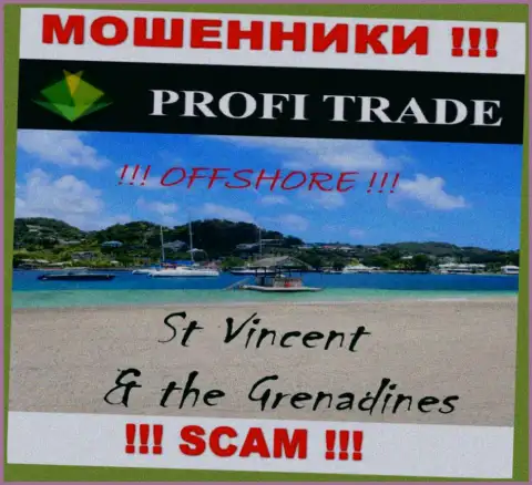 Зарегистрирована контора ProfiTrade в офшоре на территории - Сент-Винсент и Гренадины, МОШЕННИКИ !!!