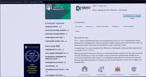 Статья про форекс дилинговый центр KIEXO размещена на интернет-портале directory financemagnates com