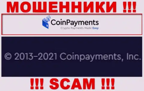 Coinpayments Inc - это контора, владеющая интернет-кидалами Coin Payments