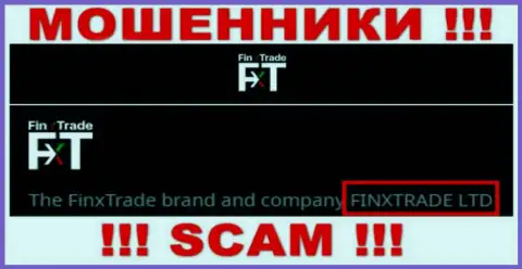 Finx Trade Ltd - это юр. лицо интернет-махинаторов Finx Trade