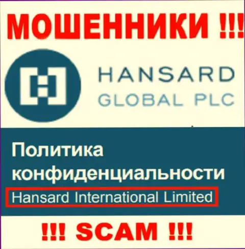 На веб-портале Hansard Com говорится, что Hansard International Limited - это их юр. лицо, однако это не значит, что они добросовестные