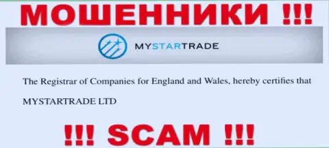 MyStarTrade - это кидалы, а управляет ими юридическое лицо MYSTARTRADE LTD