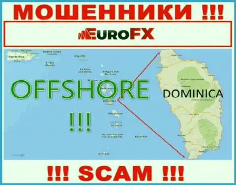 Доминика - оффшорное место регистрации обманщиков EuroFXTrade, опубликованное у них на онлайн-ресурсе