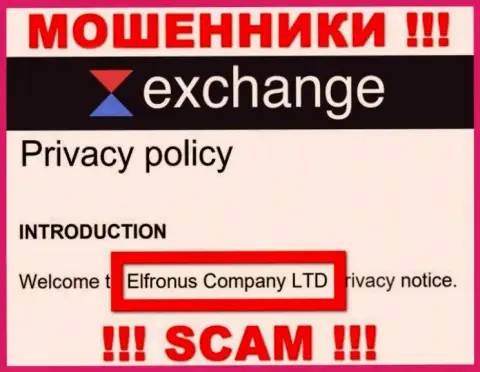 Информация о юридическом лице Waves Exchange, ими является компания Elfronus Company LTD