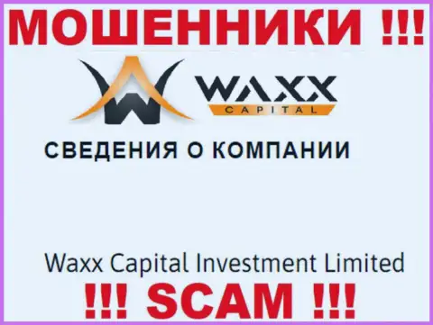 Данные о юридическом лице internet-мошенников Waxx-Capital Net