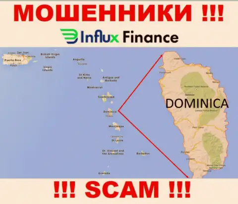 Контора InFluxFinance - это internet обманщики, отсиживаются на территории Commonwealth of Dominica, а это оффшор