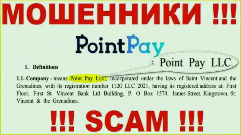 Point Pay LLC - это контора, управляющая мошенниками Point Pay