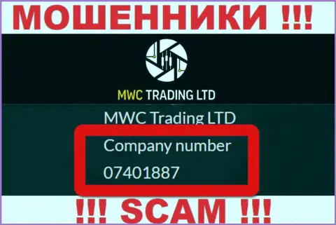 Будьте бдительны, присутствие номера регистрации у компании MWC Trading LTD (07401887) может быть ловушкой