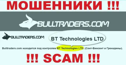 Компания, управляющая обманщиками Буллтрейдерс - BT Technologies LTD