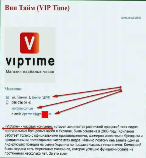 Жуликов представил СЕО оптимизатор, который владеет web-сайтом vip-time com ua (продают часы)